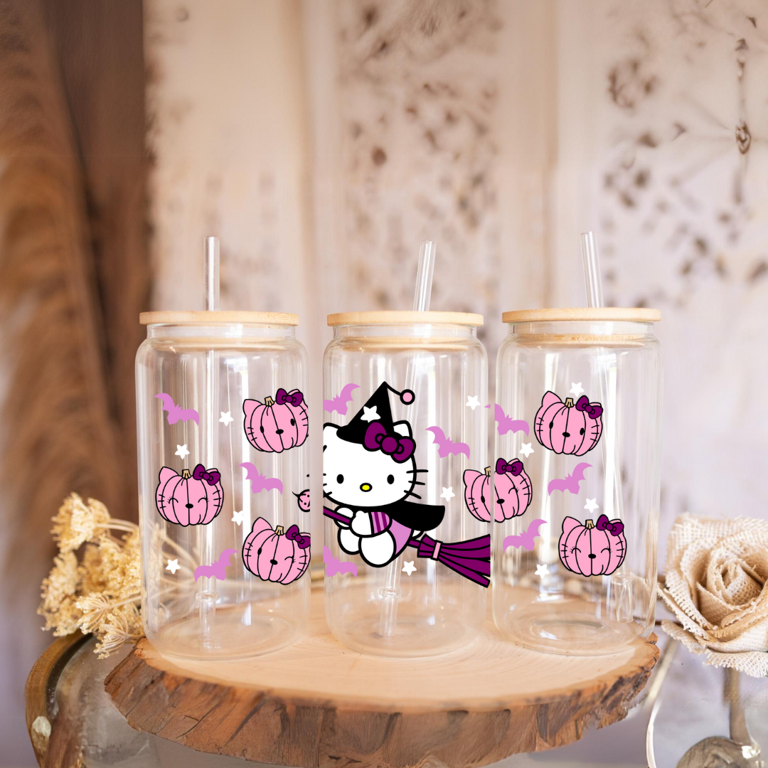 Witch Kitty Halloween Cup