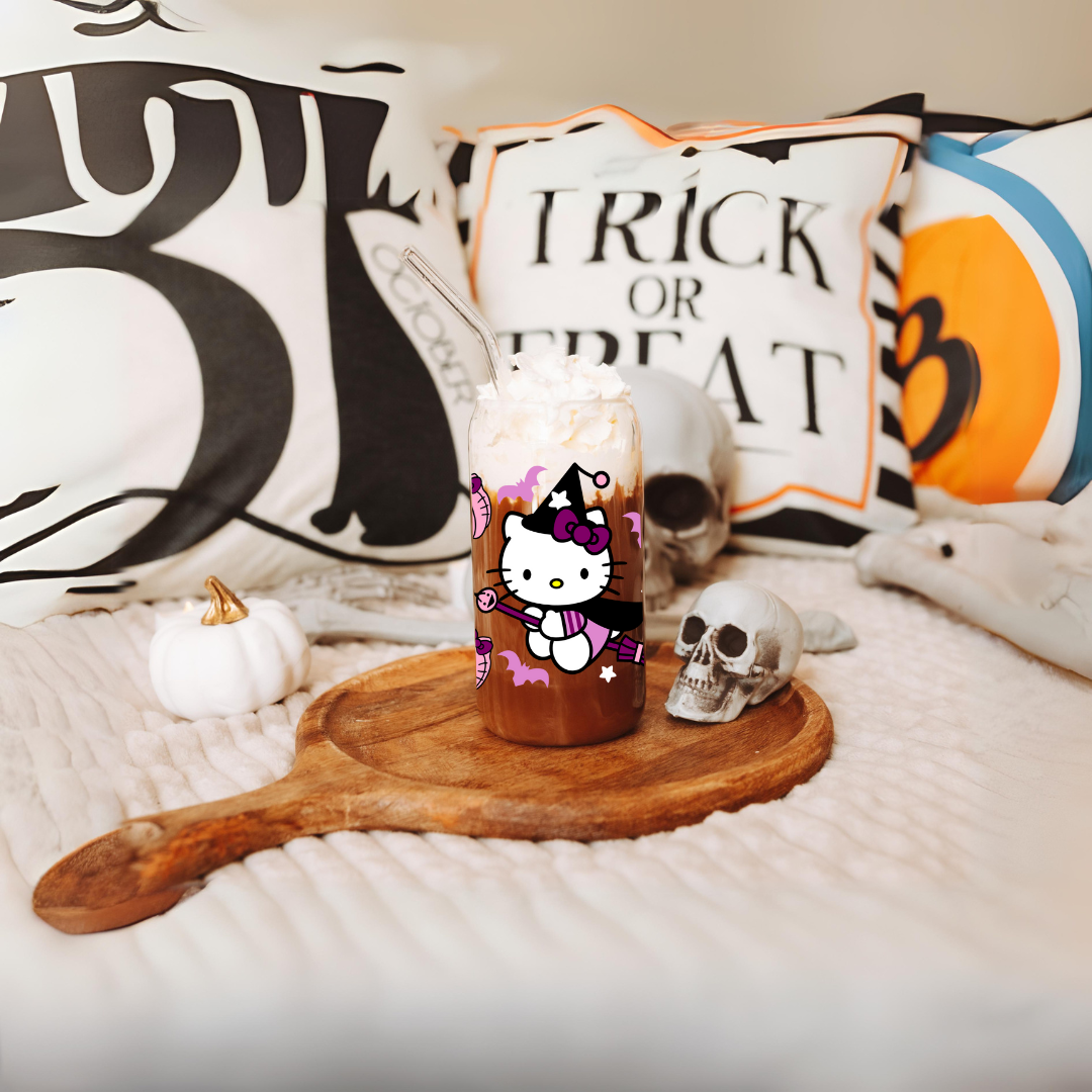 Witch Kitty Halloween Cup