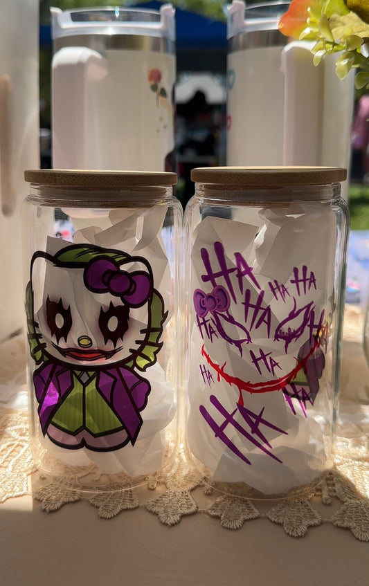 Jokes Halloween Glass Cup